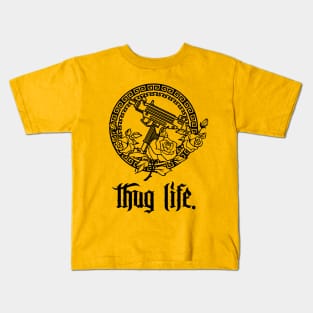 Thug Life #1 /// Tattoo Style Illustration Design Kids T-Shirt